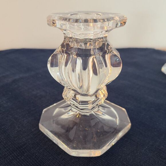 Vintage Gorham Set Full Lead Crystal Candle Stick Holders Made in West Germany - Picture 4 of 15